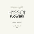 © KozyPlace - Vintage Flower logo template illustration for branding