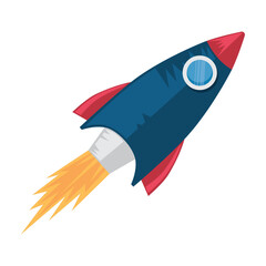 Wall Mural - rocket flying space outer