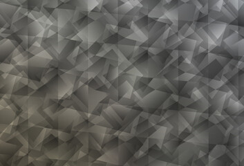 Wall Mural - Light Gray vector triangle mosaic background.