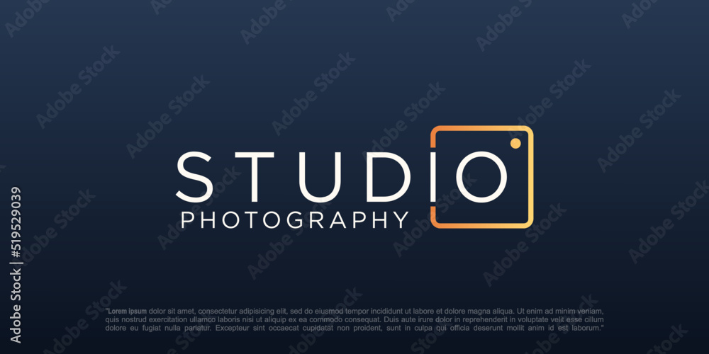 studio photography logo icon vector template Stock Vector | Adobe Stock