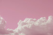 Pink sky with clouds. Abstract background     