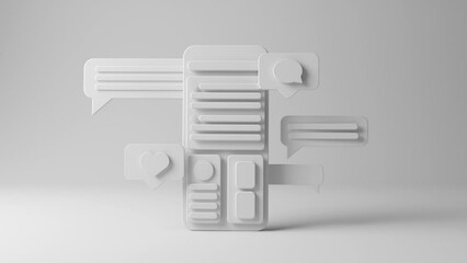 3D Mobile Interface Animation