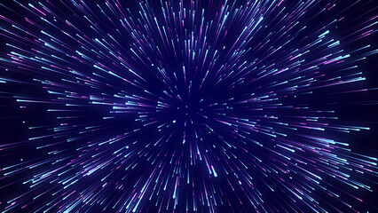 Wall Mural - abstract circular light speed background. dynamic lines. futuristic explosion of light. colored rays