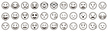 Emoji Set. Smile Icon. Vector Illustration