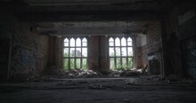 Wide Day Interior Of Abandoned Building
