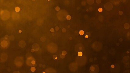 Wall Mural - gold particles abstract background with shining golden floating dust particles flare bokeh star on b