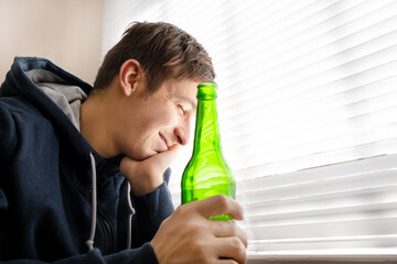 Wall Mural - Young Man with a Beer