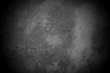 Old Wall Texture Cement Dark Black Gray  Background Abstract Grey Color Design Are Light With White Gradient Background.