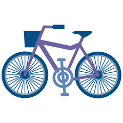 Poster - purple bicycle vehicle