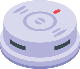 Wall Mural - Carbon smoke detector icon isometric vector. Fire alarm. Home safety