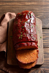 Meatloaf with glaze