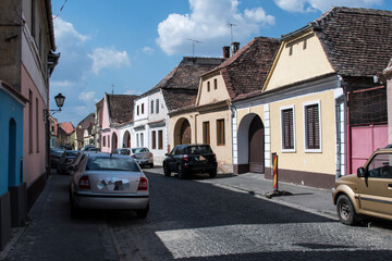 Canvas Print - historical buildings from Sibiu 1