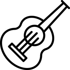 Wall Mural - Bass ukulele icon outline vector. Music instrument. Art play
