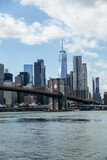 Fototapeta Miasta - View of Manhattan from Dumbo. View of New York City from Brooklyn.