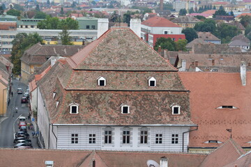 Canvas Print - Sibiu fortress view from the advice tower 87