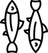 Can fish icon outline vector. Oil food. Sea fish