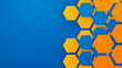© Badr Warrior - Blue yellow and orange abstract background for vector presentation design with modern and futuristic corporate concept