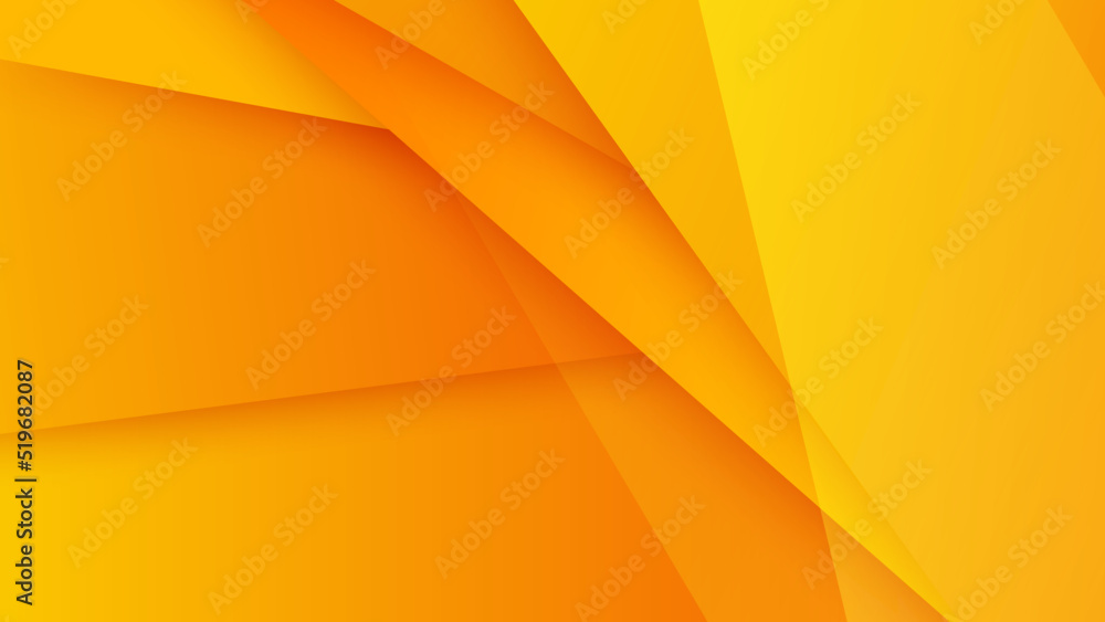 Abstract minimal orange and yellow background with geometric creative ...
