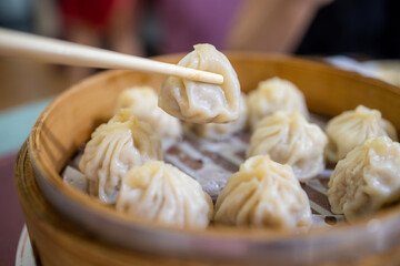 Sticker - Steamed soup bun in chinese restaurant