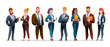 © YG Studio - Group of businessmen and businesswomen characters design