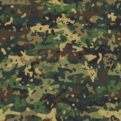 Camouflage seamless pattern background masking camo repeat print