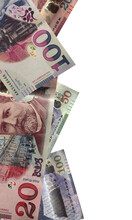 Collage Of Gerorgian Lari Banknotes