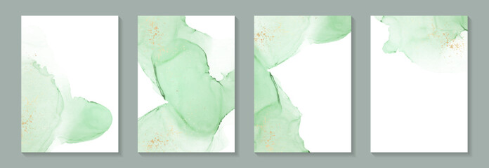 Wall Mural - modern watercolor background or elegant card design for birthday invite or wedding or menu with abst