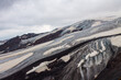 © Inna - Beautiful harsh landscape - glacier on top of a high mountain on a cloudy day in the Elbrus region in the North Caucasus in Russia