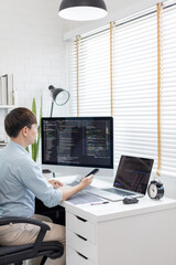 Professional development programmers are using mobile phones to test the functionality of their applications after programming, Write data or code for websites and applications,  HTML, Javascript.