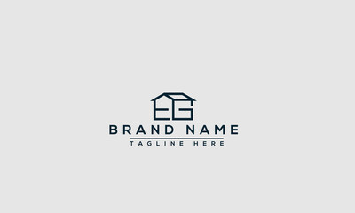 Logo design letter EG . Elegant modern. Vector template.