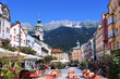 Innsbruck, Blick über die Maria-Theresien-Straße auf die Nordkette