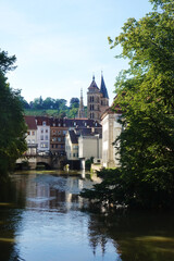 Canvas Print - Old town in Esslingen am Neckar, Baden Wuerttemberg, Germany