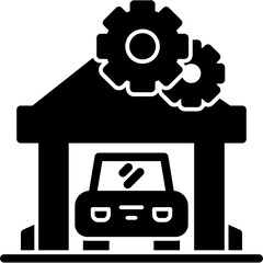 Poster - Car Repair Shop Icon