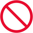 no red sign vector design