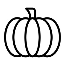 pumpkin outline icon