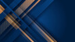 © Badr Warrior - Abstract luxury blue and gold background. Vector illustration abstract graphic design banner pattern presentation background web template.