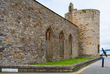 Caernarfon Castle Ruins In Caernarfon, Gwynedd, North-west Wales