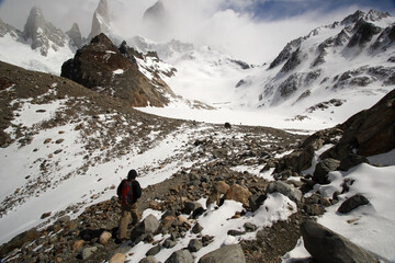 Wall Mural - Hiking at El Chalten, Patagonia, Argentina