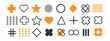 © Aleksandr Gladkiy - Set geometric shapes. Memphis decoration retro vector element.