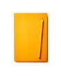 © Ivan Kmit - Empty notebook and yellow pencil isolated on white background
