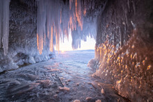 First Lights From Inside Ice Cave