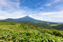 竜ヶ岳から見る富士山と青木ヶ原の樹海