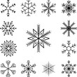 © rashadaliyev - Snowflake icon in a collection with other items
