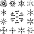 © rashadaliyev - Snowflake icon in a collection with other items