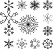 © rashadaliyev - Snowflake icon in a collection with other items