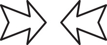 Set Arrow Icon Vector Illustration On White Background