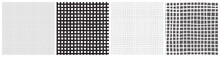 Modern Neutral Checkered Masculine Seamless Pattern Set. Different Plaid, Grid Vector Designs For Men's Or Boy's Bedding Textile Or Clothing.