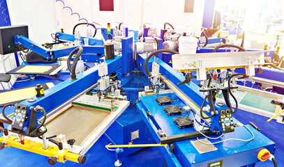 Equipment for printing on textiles