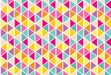 A Pretty, Vector Pattern That Repeats Seamlessly. Triangles And Fractals In Vibrant, Poppy Colors. Perfect For Trendy Backgrounds And Surface Designs.