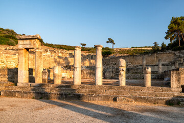 Wall Mural - Archaeological site ancient Kamiros in Rhodes island at Greece